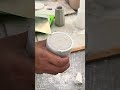 DIY Black + White Cement Unmolding #gypsum #diy #mold