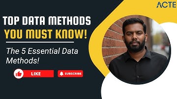 📌 Data Science Methods Explained | Techniques & Approaches for Data Analysis