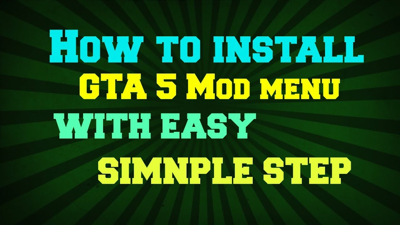 How To Install Mod Menu On Gta 5 1.23/1.24 (PS3) - YouTube