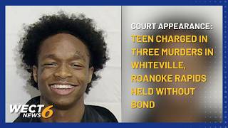 Teen charged in three murders held without bond after Columbus County court appearance