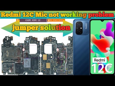 Redmi 12C Mic not working problem jumper solution| 12C Mic ways|# ...
