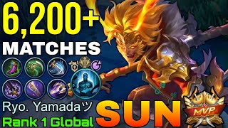 6,200+ Matches Sun Perfect Gameplay - Top 1 Global Sun by Ryo. Yamadaツ - Mobile Legends