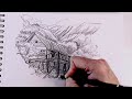 How To Draw A Landscape In One Line With A 2b Pencil!