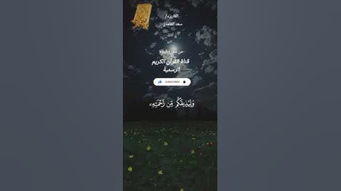 #ماتيسر_من سورة الروم بصوت القارئ الشيخ سعد الغامدي قناة القرآن الكريم الرسمية