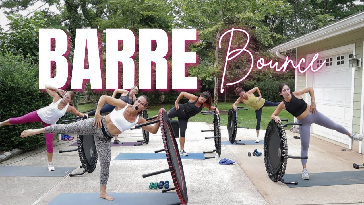 Barre Bounce Full Body Workout | Rebounder Cardio and Strength