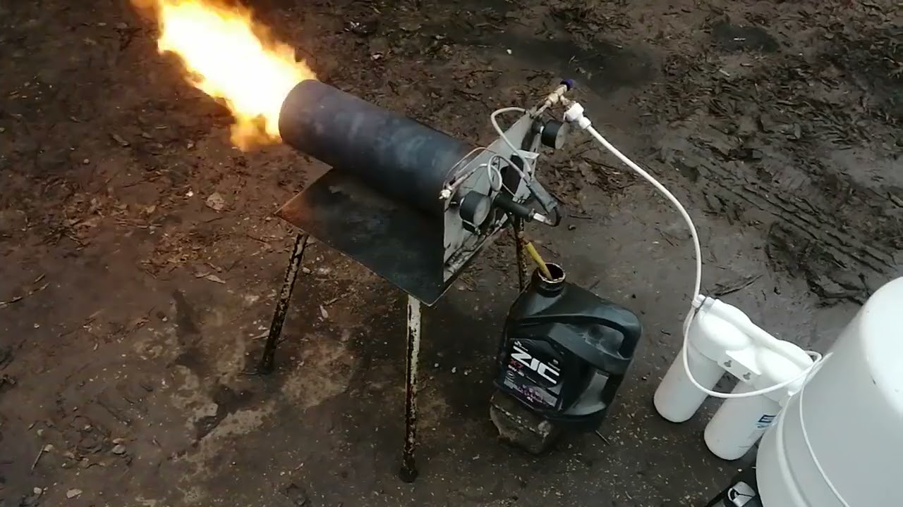 New water burner, the wind is a little bit in the way of the burner ВГ2 днем max 2