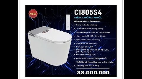 Hướng dẫn sử dụng bồn cầu thông minh Nikko C1805S4