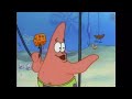 Spongebob Patrick Puts Fish Hooks In His Mouth And Sits On Them 