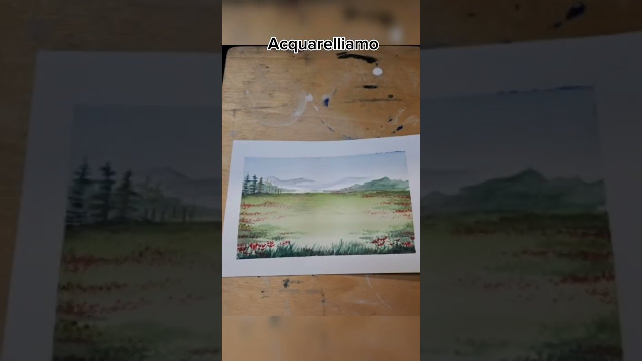 Paesaggio ad Acquarello di Patrizia Art School ▪️ Scuola di Arti Applicate 