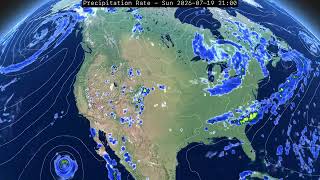 US weather forecast two week outlook -  GFS Run: 2026-07-07 00z