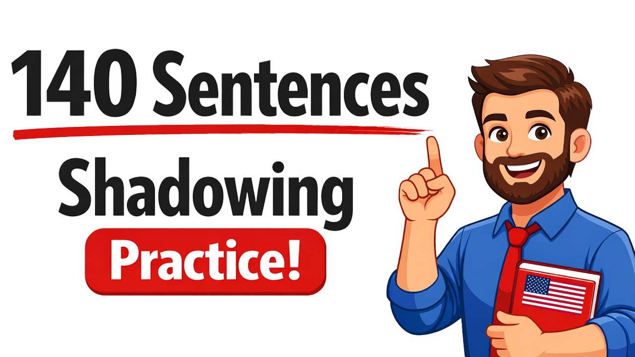 140 English Sentences Daily Life Conversation Shadowing Practice (B1-C2) | English Speaking Practice