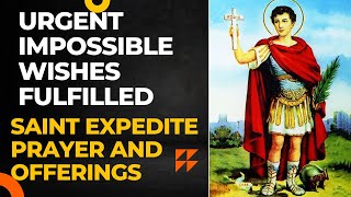 Saint Expedite  Alter, offerings and  things you should know before working with Saint Expedite
