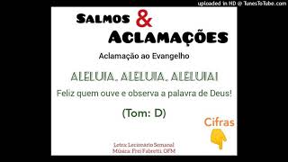 Vídeo de ALELUIA - FELIZ QUEM OUVE E OBSERVA A PALAVRA DE DEUS (Salmos e Aclamações - Frei Fabrett)