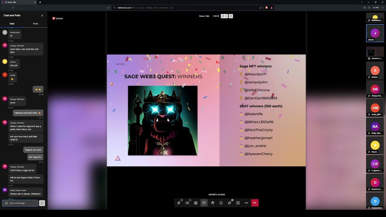 BAT Community Call 01.31.24 - Community News & Fingerprinting Updates w/ Shivan, Privacy Ld at Brave