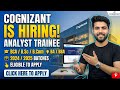 Cognizant is hiring BCA, BSC, BBA, BA, BMS, Bvoc Graduates| Freshers Can Apply | 2024 & 2025 Batch