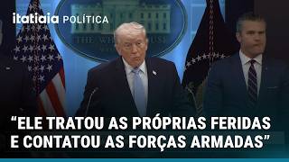 DONALD TRUMP DÁ DETALHES SOBRE PILOTO AMERICANO RESGATADO NO IRÃ APÓS TER USA NAVE ABATIDA