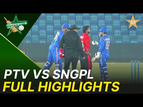 Full Highlights | PTV vs SNGPL | President's Cup Grade I 2025-26 | PCB | M2V1S