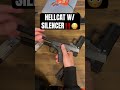 Glock w silencer  subscribe for new content glock guns hellcat springfield