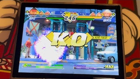 RG35XX Capcom VS SNK 2 GAMEPLAY CLIP!