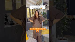 Fight with Husband 🤬 #shorts #shortsfeed #shortsviral #trending #funny #husbandwife #couple #mèmes