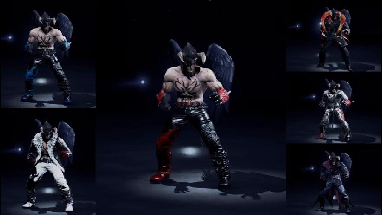 TEKKEN 8 ⚡DEVIL JIN OUTFITS  LEGACY  EVOLUTION ⚡PART 1  TTTAG1 TO T8