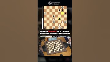 Gukesh RESIGNS in a Drawn Position vs Magnus?