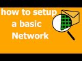 how to setup a basic network in packet tracer