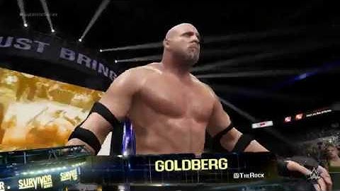 Goldberg vs Brock Lesnar Survivor Series - PC Mod based on 2k17 model