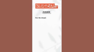 How Can You Drop a Collection in MongoDB? #shorts #ytshorts #codewithchitra