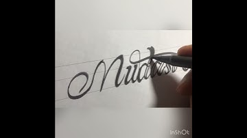 Mudasir name calligraphy comment ur name subscribe@immutallyartandcalligraphy3170