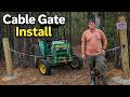 Building a Simple Cable Gate for a Property Entrance