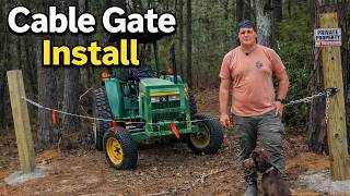 Building a Simple Cable Gate for a Property Entrance