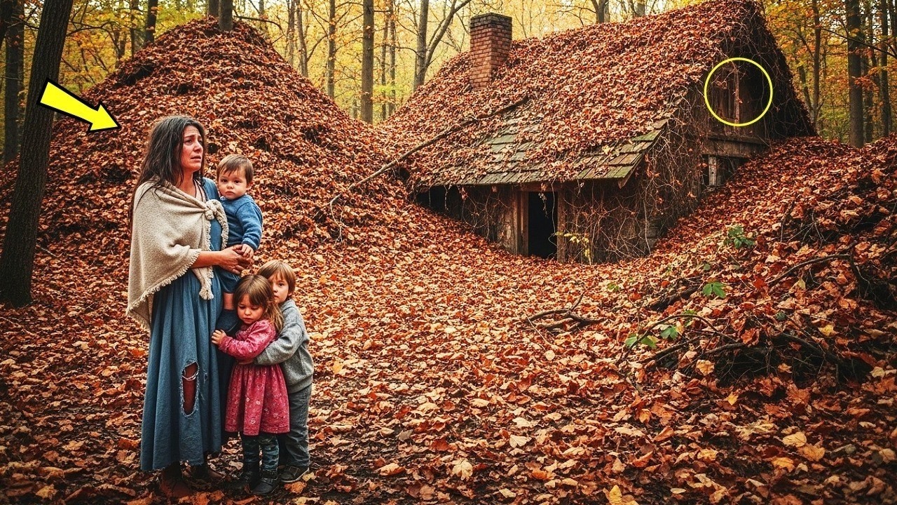 Una povera vedova accettò una casa piena di foglie secche… ma spazzando il pavimento trovò qualcosa.