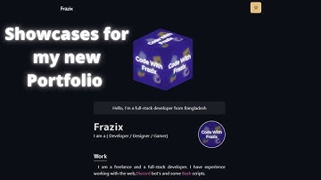 Showcase To My New Portfolio - Here