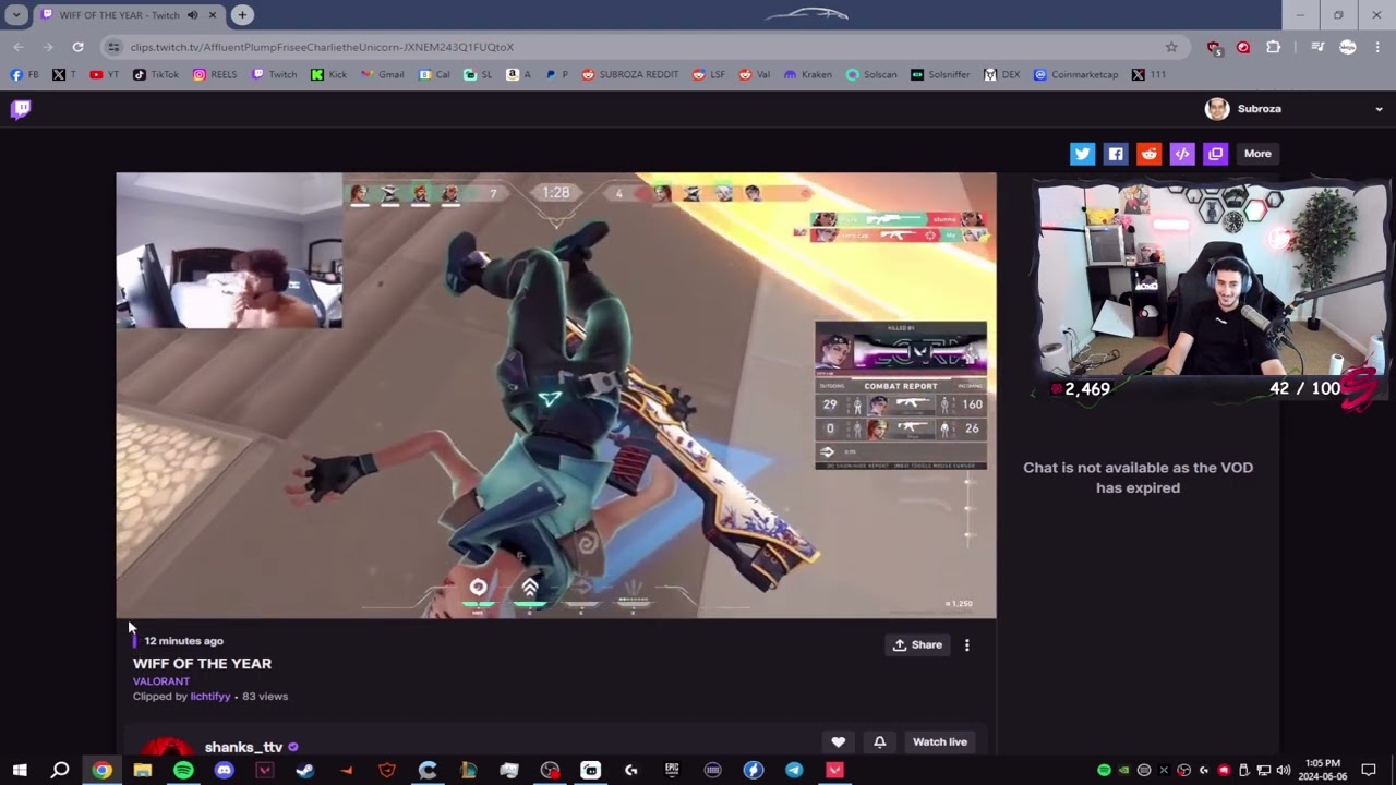 Subroza Reacts To Shanks Classic Whiff