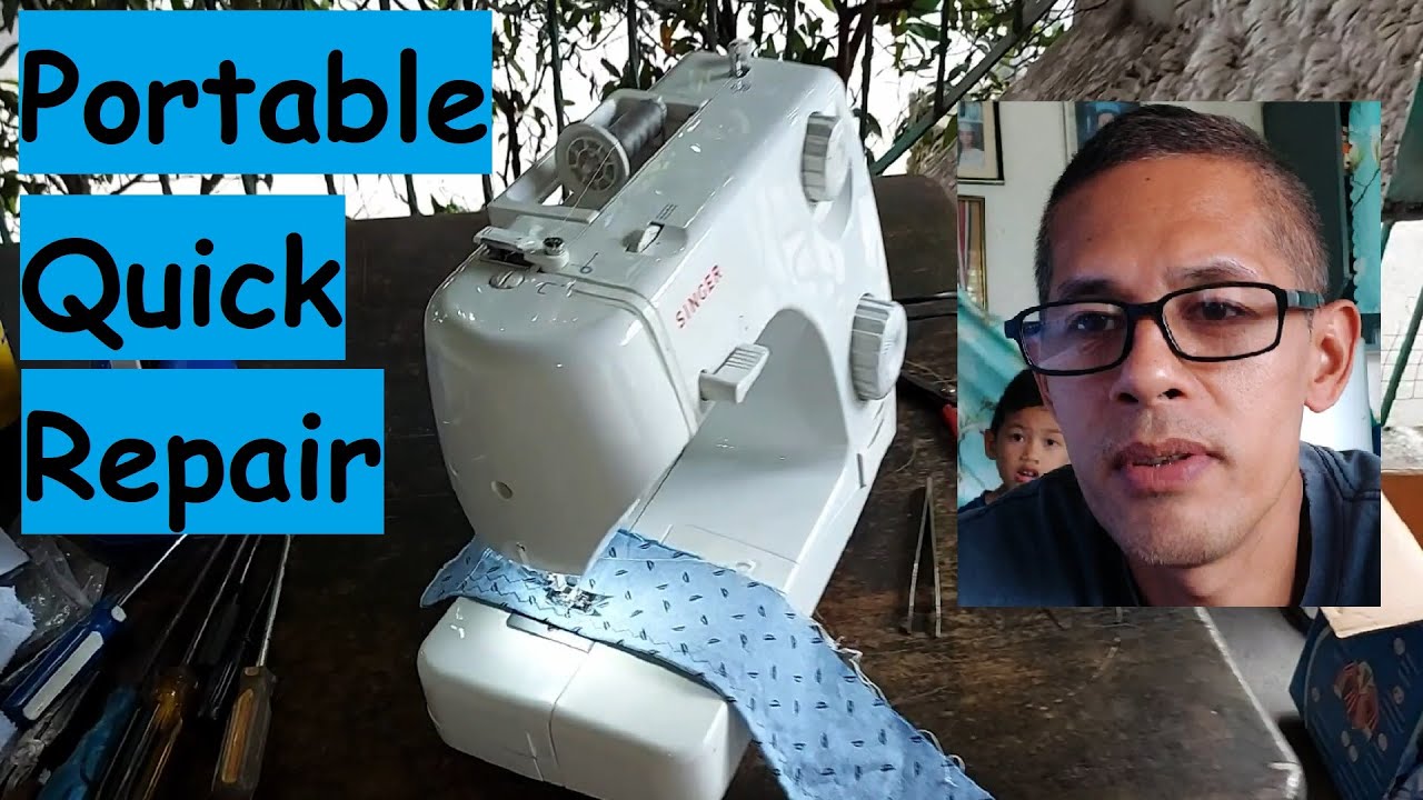 Actual Repair. singer portable sewing machine. YouTube
