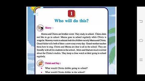 Std-5 Sub -Evs Chapter-1 Who will do this?