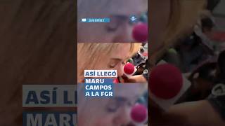 “Estoy muy tranquila, muy en paz”: Maru Campos a su llegada a la FGR #shorts