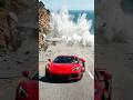 Red Sports Car Stops Seconds Before Disaster! 😱”#car #shorts