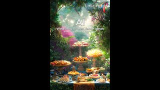 10 fantastic luxury wedding table ideas from Ai | Ai Wedding Buffet Table ideas | Ai Fantasy World❤️
