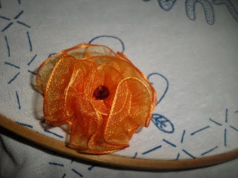Como hacer una flor con liston