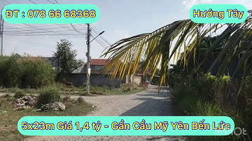 Bán Đất Thổ Cư Xã Long Hiệp Bến Lức Long An 5x23m 1400 Call 0786668368