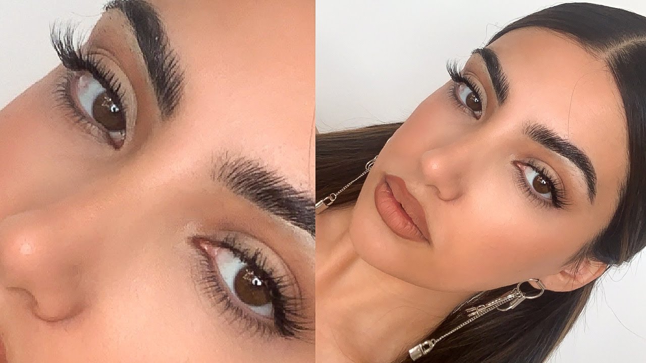 you NEED to try my new false eyelash hack... - YouTube