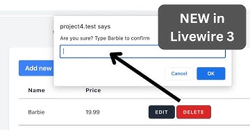 New in Livewire 3: Dialog with wire:confirm