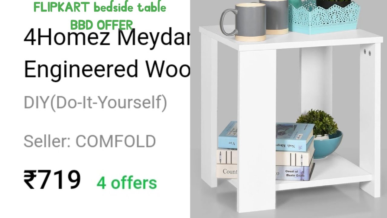 4homez Bed Side Table/ unboxing/ review/ installation GIUDE/ FLIPKART