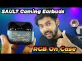 RGB Gaming Earbuds SAULT On The Groove 60ms Low Latency Only ₹1699/-