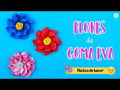 Como hacer flores de Foami o Goma eva ???? | PartyPop DIY