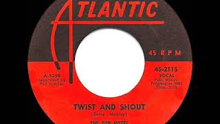 Video thumbnail of "1st RECORDING OF: Twist And Shout - Top Notes (1961)"