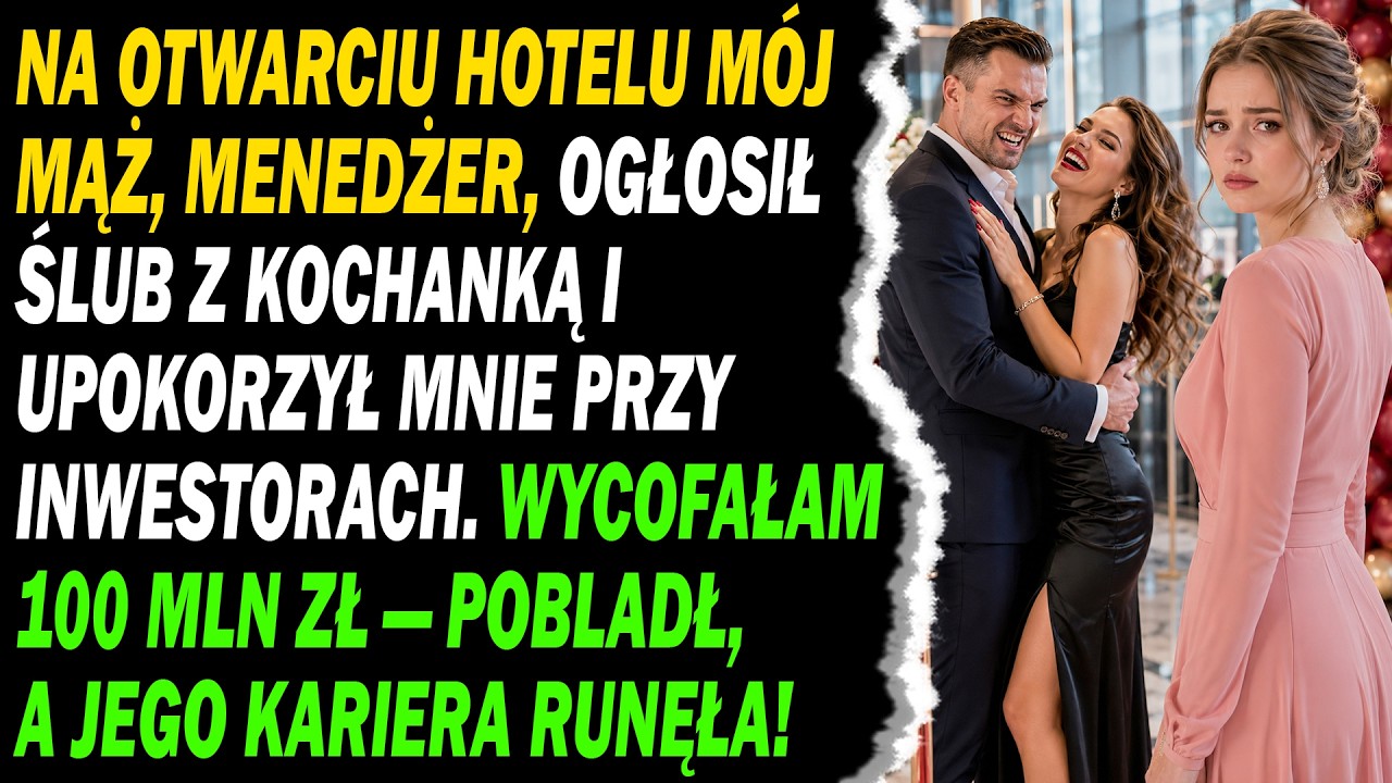 Stałam w pierwszym rzędzie, gdy mój mąż ogłosił całej sali, że bierze ślub ze swoją sekretarką, i nazwał mnie „bezużyteczną kobietą, która nie rozumie biznesu”. Wszyscy patrzyli na mnie, czekając...