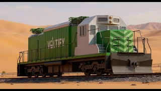 CGI animation showcasing the future of freight transportation
